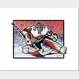 Goalie save Posters and Art